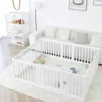Vaiki&scaron;ka žaidimų aik&scaron;telė PLAYPEN, 150 x 180 cm, skirta naudoti viduje ir lauke