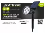 Saulės &scaron;viestuvas CONICA su LED, sodo, su sutemų jutikliu