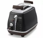Skrudintuvas DELONGHI CTOV2103.BK, juodas, su grotelėmis