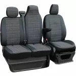 Storos matinės sėdynių užvalkalai Opel Vivaro B / Renault Trafic 3, 2+1, nuo 2014