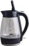 Elektrinis virdulys Łucznik PK-2018, stiklinis, juodas, 1,7 l, 2200 W