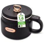 Ryžių viryklė NutriChef, 1,5 l, 600 W, juoda
