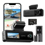 Vaizdo registratorius DDPAI N4T Pro 4K su priekine, galine ir salonine kamera, 64 GB