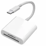 Kortelių skaitytuvas USB-C, SD, 2-in-1 adapteris iPhone 15, iPad, MacBook, greitas duomenų perdavimas