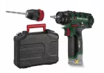 Akumuliatorinis gręžtuvas PARKSIDE PBSA 12, 12V, be akumuliatoriaus ir kroviklio