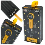 I&scaron;orinė baterija FUMO PRO 20000 mAh, greitas įkrovimas, USB-C, su laidais