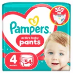Sauskelnes Pampers Active Baby, 4 dydis, 54 vnt., 9&ndash;15 kg