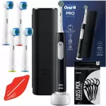 Elektrinis dantų &scaron;epetėlis ORAL-B PRO Series 1 su juodu dėklu ir priedais
