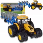 Žaislinis traktorius su plūgu, &scaron;viesomis ir garsais, traukos mechanizmas