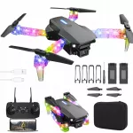 Dronas su 2 kameromis, LED, WiFi, vieno mygtuko valdymas