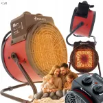 Keraminis ventiliatorinis &scaron;ildytuvas BOKATO, 3000 W, termostatas, 2 režimai