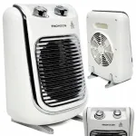 Elektrinis &scaron;ildytuvas Thomson 2000W su termostatu, ne&scaron;iojamas, baltas, retro stiliaus