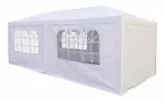 Sodo paviljonas 3x6 m, baltas, su 6 sienelėmis, atsparus vandeniui