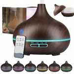 Oro drėkintuvas ir aromato difuzorius su LED ap&scaron;vietimu (7 spalvos) ir nuotolinio valdymo pultu