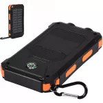 Saulės įkroviklis 26800mAh, 55W, su dviem LED lemputėmis, greitas įkrovimas