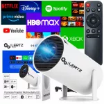 Ne&scaron;iojamas LED projektorius HY300 PRO+ su Full HD, 4K, WiFi ir Android