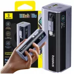 I&scaron;orinė baterija Baseus EnerGeek GR11 10000mAh 100W su spiraliniu laidu, pilka