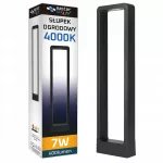 Lauko LED stulpelis, 60 cm, 4000K, juodas