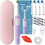 Elektrinis dantų &scaron;epetėlis ORAL-B VITALITY PRO, violetinis, rinkinys