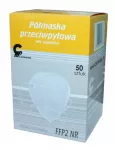 Dulkėms atspari pusinė kaukė be vožtuvo, 50 vnt.