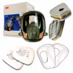 Viso veido kaukė 3M 6900/6800 su filtrais 6057, 5911 ir dangteliais 501