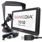 Automobilinė GPS navigacija GOMEDIA 7010, 7", USB-C, 16 GB vidinė atmintis, 256 GB RAM