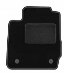 Juodas veliūrinis vairuotojo kilimėlis Ford Fiesta MK7 2011&ndash;2017 LUX