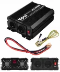 Įtampos keitiklis 24V į 230V, 1000W/2000W, modifikuotos sinusinės bangos, tinka &scaron;ildytuvui ir kompiuteriui