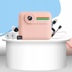 Momentiniai fotoaparatai Innexo In22, 2 vnt., rožiniai, su vaizdo įra&scaron;ymu ir 32 GB kortele