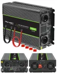 Įtampos keitiklis Qoltec 24V, 2000W/4000W, gryno sinuso, su USB