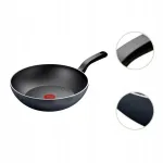 Wok keptuvė TEFAL So Light, 28 cm, juoda, indukcinėms viryklėms