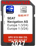 Europos žemėlapių SD kortelė 2027, skirta SEAT Navi System GEN2 MIB2 6P0