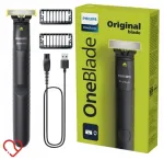 Barzdaskutė Philips OneBlade, atspari vandeniui, belaidė, juoda