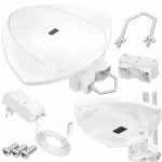 I&scaron;orinė aktyvi DVB-T2 TV antena, FULL HD, 4K/8K, UHF, GSM filtras, 1 m maitinimas