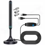 Metalinė FM antena su stiprintuvu ir 4 skirtingais ki&scaron;tukais