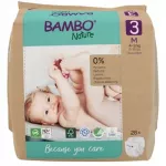 Sauskelnės Bambo Nature 3 Midi 4-8 kg, popierinis mai&scaron;elis, 28 vnt.