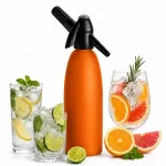 Ne&scaron;iojamas gazuoto vandens aparatas QUICK SODA MAKER, 1 l, oranžinis