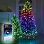 Kalėdinė LED girlianda 20 m, 200 RGB lempučių, USB, Bluetooth, valdymas programėle