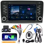 Automagnetola Audi A3 2003&ndash;2012, 7" Android 15, 4+64 GB, CarPlay, Wi-Fi 6, AHD kamera