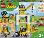 Konstruktorius LEGO DUPLO 10933 statybinis kranas ir statybos aik&scaron;telė