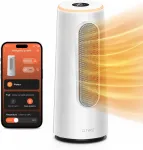 Keraminis &scaron;ildytuvas CLEVAST 1500W, WiFi, ECO režimas, 6 galios lygiai, su osciliacija