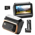 Vaizdo registratorius DDPAI Z60 Pro 4K HDR su GPS, galine kamera, 128 GB