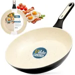 Keptuvė GRANITE VILDE CREAMTICA, 32 cm, tinka dujinei ir indukcinei viryklei