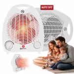 Oro &scaron;ildytuvas BOKATO, 2000W, su termostatu, 2 &scaron;ildymo lygiai, baltas