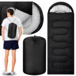 Miegmai&scaron;is &bdquo;Mummy Tourist 2in1&ldquo;, 210&times;75 cm, su gobtuvu, juodas