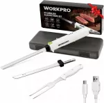Elektrinis peilis WORKPRO 8V, belaidis, su 2 a&scaron;menimis
