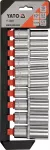Raktų antgalių rinkinys YATO YT-38861, 1/2", 10 vnt., 10&ndash;24 mm