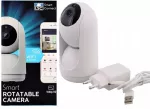 Vidaus WiFi kamera kūdikių stebėjimui, Full HD, micro-SD, balta