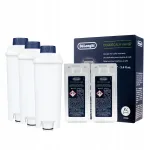 Kavos aparato filtrai Delonghi CDC04, 3 vnt. + nukalkinimo priemonė EcoDecalk 200 ml