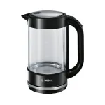 Virdulys Bosch TWK 70B03, juodas, stiklinis, 1,7 l, 2400 W
